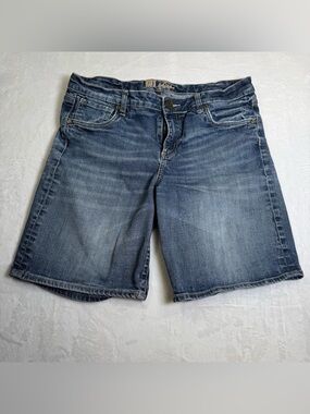 Kut from the Kloth  Boyfriend Blue Denim Bermuda Shorts  with  size 10